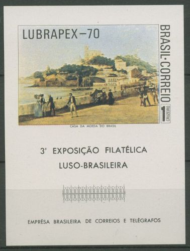 Brasilien 1970 LUBRAPEX Rio de Janeiro Block 27 ungebraucht o.Gummi (C67019)