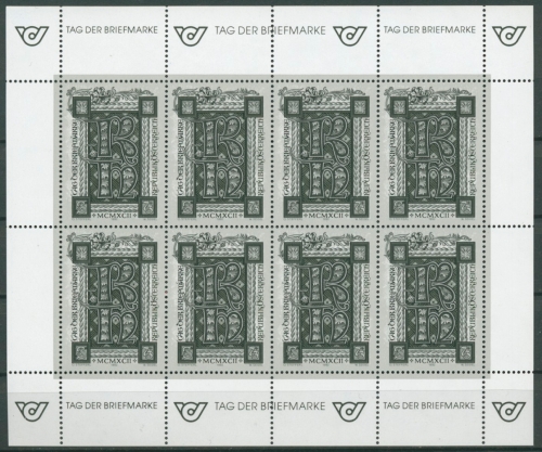 Österreich 1992 Tag der Briefmarke Schwarzdruck 2066 K S postfrisch (C14727)