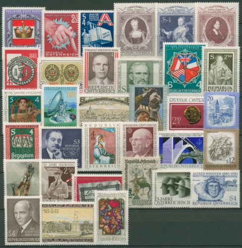 Österreich Jahrgang 1980 komplett postfrisch (SG6378)
