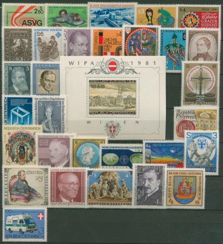 Österreich Jahrgang 1981 komplett postfrisch (SG6379)