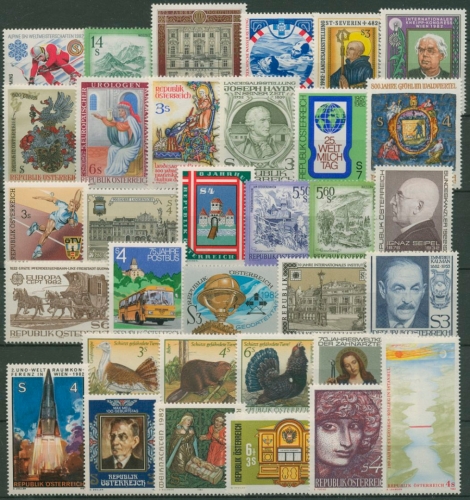 Österreich Jahrgang 1982 komplett postfrisch (SG6380)