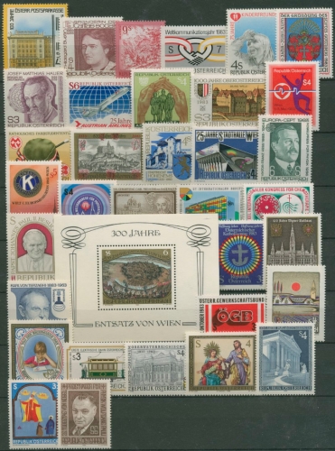 Österreich Jahrgang 1983 komplett postfrisch (SG6381)