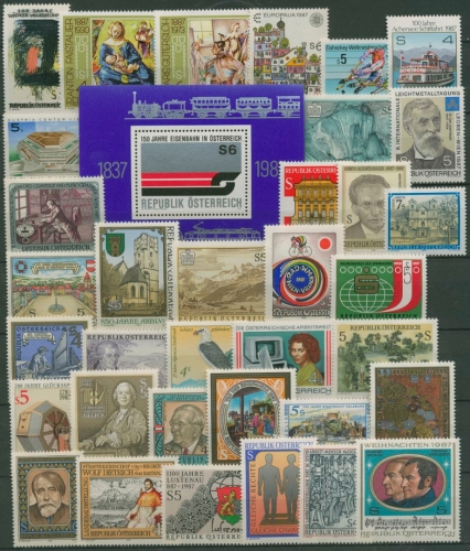 Österreich Jahrgang 1987 komplett postfrisch (SG6385)