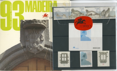 Portugal - Madeira 1993 Sonder-Edition mit Blaudruck 162/69 postfrisch (XL14789)
