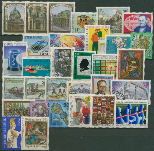 Österreich Jahrgang 1993 komplett postfrisch (SG6376)