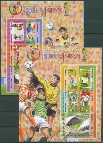 Mocambique 2002 Fußball-WM in Japan u. Korea 2210/19 K postfrisch (C24455)