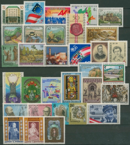 Österreich Jahrgang 1995 komplett postfrisch (SG6387)