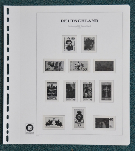 KRÜGER Vordruckblätter Bund 1975/86 SF gebraucht, neuwertig (Z851)