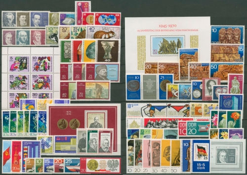 DDR Jahrgang 1970 komplett postfrisch (G6438)