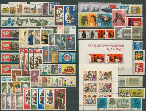 DDR Jahrgang 1967 komplett postfrisch (G6441)