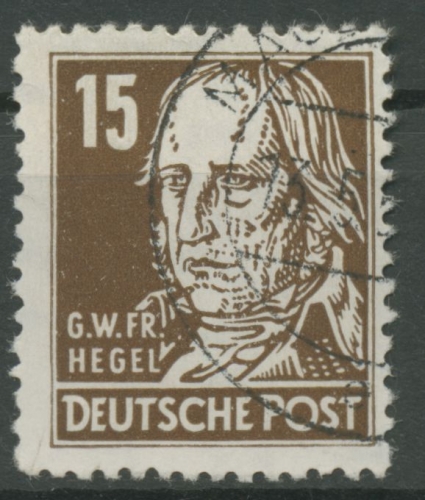 DDR 1952/53 Persönlichkeiten (Köpfe II) Wasserzeichen XI, 331 v XI gestempelt