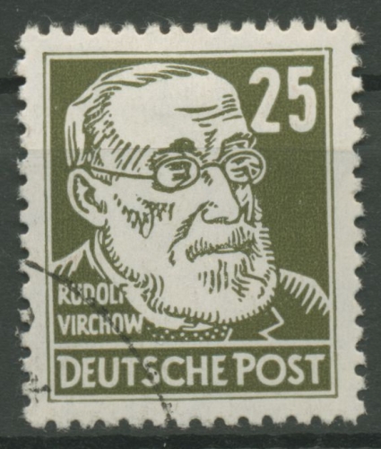 DDR 1952/53 Persönlichkeiten Wasserzeichen XI, 334 va XI Massenstempel