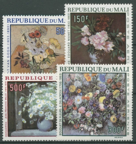 Mali 1968 Blumenstilleben Malerei 164/67 postfrisch