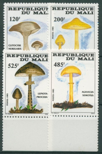 Mali 1985 Pilze Parasol Nebelkappe 1038/41 postfrisch