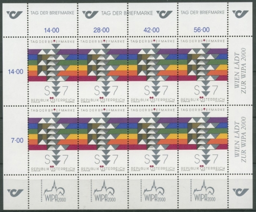 Österreich 2000 Tag der Briefmarke Kleinbogen 2315 K postfrisch (C14956)