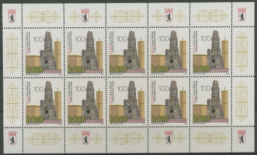 Bund 1995 Kaiser-Wilhelm Gedächtniskirche Kleinbogen 1812 K postfrisch (C15066)