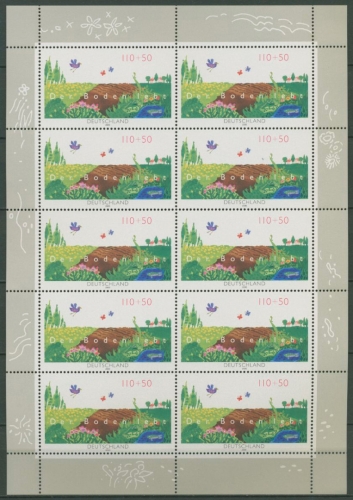 Bund 2000 Naturschutz: Der Boden lebt Kleinbogen 2116 K postfrisch (C15476)
