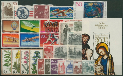Berlin Jahrgang 1978 komplett (561/90, Block 7) postfrisch (G6465)
