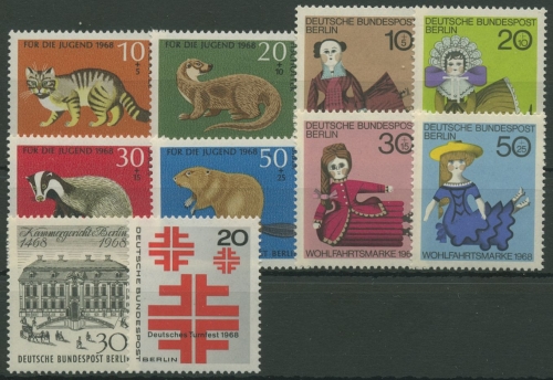 Berlin Jahrgang 1968 komplett (316/25) postfrisch (G6475)
