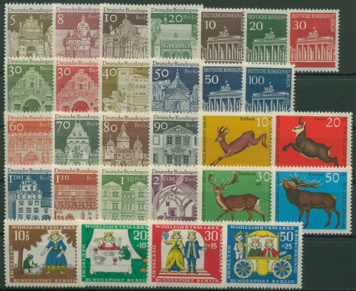 Berlin Jahrgang 1966 komplett (270/98) postfrisch (G6477)