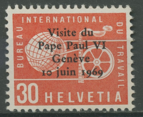 Int. Arbeitsorganisation (BIT/ILO) 1969 Besuch Papst Paul VI. 103 postfrisch