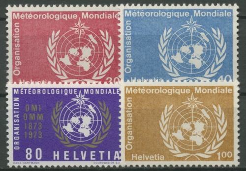 Weltorganisation für Meteorologie (OMM/WMO) 1973 100 Jahre WMO 10/13 postfrisch