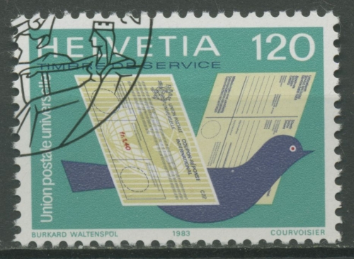 Weltpostverein (UPU) 1983 Tätigkeitsbereiche d. Weltpostvereins 14 gestempelt