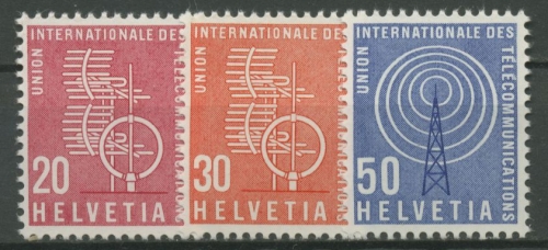 Int. Fernmeldeunion (UIT/ITU) 1960 Antenne und Sendeturm 7/9 postfrisch