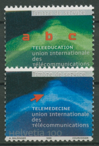 Int. Fernmeldeunion (UIT/ITU) 1999 Telelernen u. Telemedizin 16/17 postfrisch