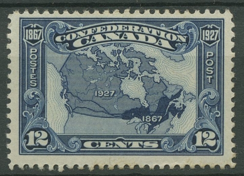 Kanada 1927 60 Jahre Dominion of Canada Landkarte 129 postfrisch