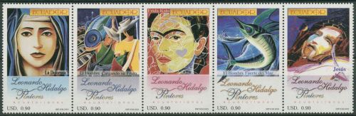Ecuador 2002 Gemälde von Leonardo Hidalgo 2678/82 ZD postfrisch (C42675)
