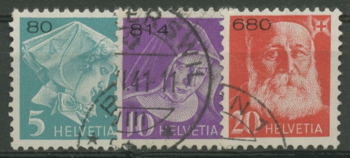 Schweiz Portofreih. 1935 C: Für gemeinnützige Anstalten PF 14/16 III z gestemp.