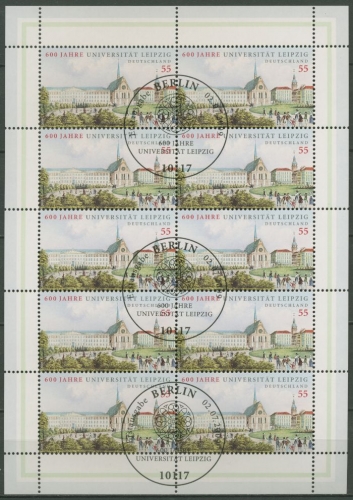 Bund 2009 600 Jahre Universität Leipzig Kleinbogen 2745 K gestempelt (C15893)