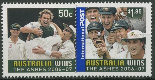 Australien 2007 Sieg im Kricket-Test-Match gegen England 2751/52 I postfrisch