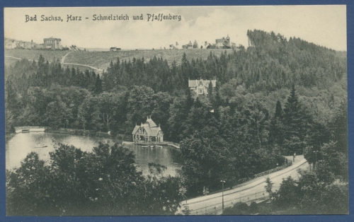Bad Sachsa Harz, Schmelzteich und Pfaffenberg, ungebraucht (AK1235)