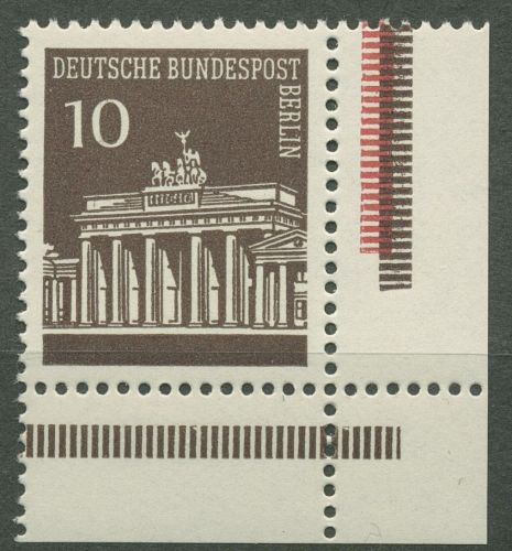Berlin 1966 Brandenburger Tor Ecke aus MHB 286 ER 6.4 aus MHB postfrisch