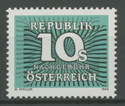 Österreich 1989 Portomarken Ziffernzeichnung P 267 postfrisch
