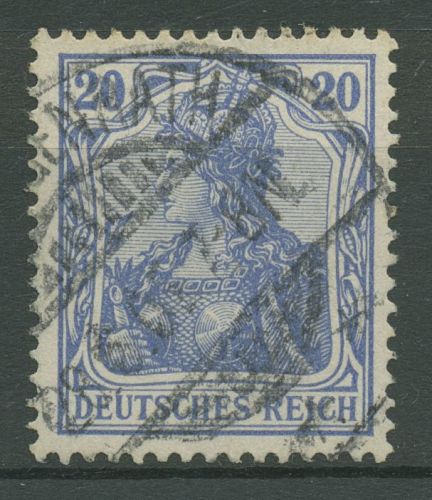 Deutsches Reich 1902 Germania ohne Wasserzeichen 72 a gestempelt geprüft