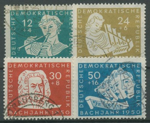 DDR 1950 200. Todestag von Johann Sebastian Bach 256/59 gestempelt