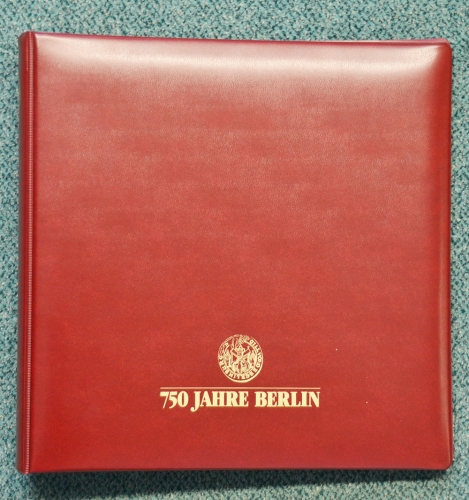 BOREK Ringbinder: 750 Jahre Berlin 1987 rot gebraucht (Z1035)