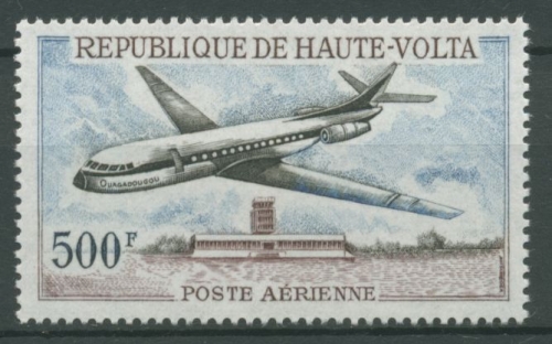 Obervolta 1968 Flugzeug Typ Caravelle 236 postfrisch