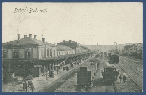 Bebra Bahnhof Lokomotive, gelaufen 1923 (AK1307)