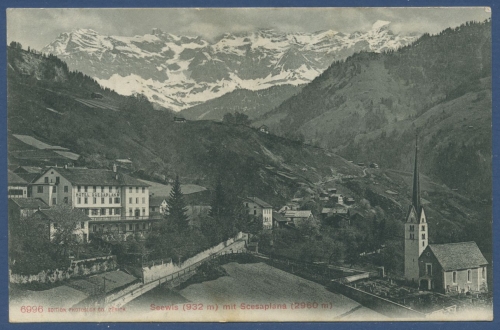 Seewis im Prättigau Hotel Scesaplana, gelaufen 1907 (AK1284)
