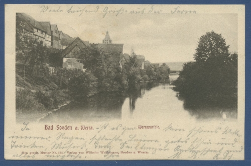 Bad Sooden a. Werra Werrapartie, gelaufen 1902 (AK1431)