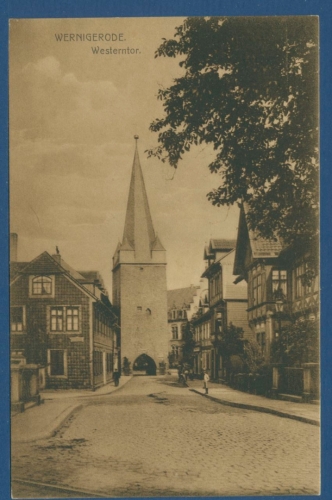 Wernigerode Westerntor, gelaufen (AK1373)