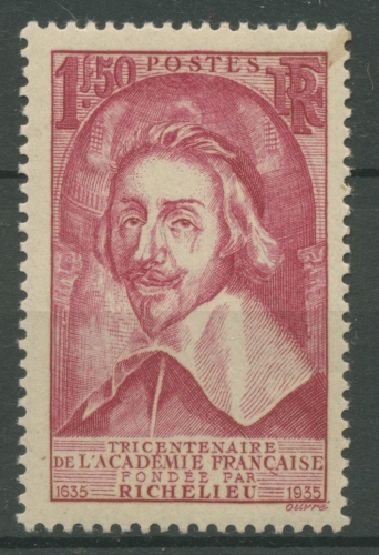 Frankreich 1935 Frz. Akademie der Künste und Wissenschaften 301 mit Falz