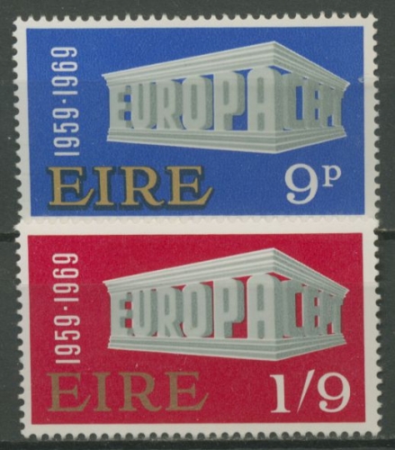 Irland 1969 Europa CEPT Tempel 230/31 postfrisch