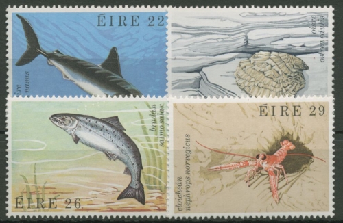 Irland 1982 Meerestiere Heringshai Auster Lachs Kaisergranat 472/75 postfrisch