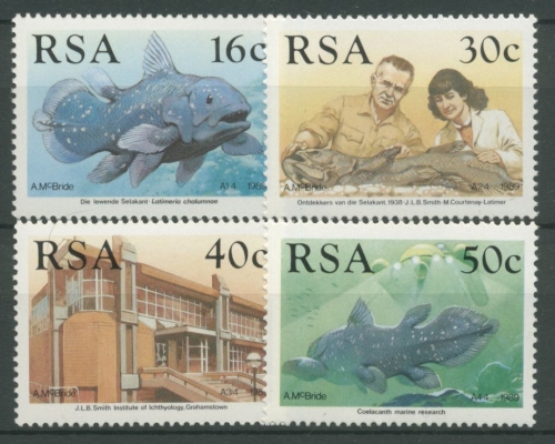 Südafrika 1989 Fische Komoren-Quastenflosser 766/69 postfrisch