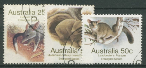 Australien 1981 Bedrohte Tiere 754/58 C gestempelt